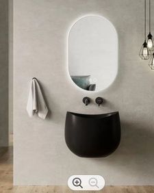 Дизайнерска мивка за стена Vedra Black